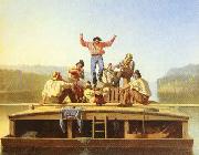George Caleb Bingham The Jolly Flatboatmen USA oil painting artist